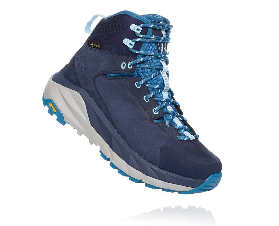 Botas De Montaña Hoka One One Mujer - Kaha Gore-Tex - Azul Marino - NKZ157304